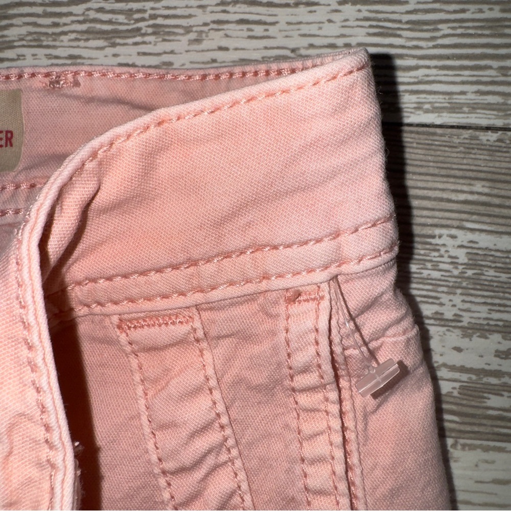 Anthropologie The Wanderer Pink Utility Cargo Pants Size 26 Cotton Linen Blend - Picture 8 of 15